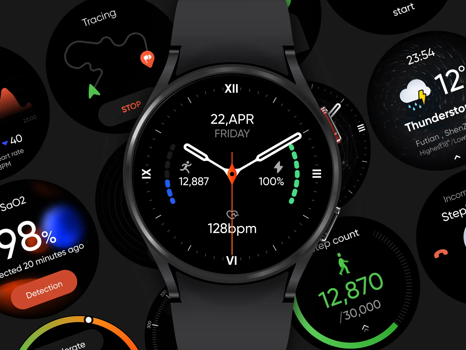 Project Beta – Watch face & health screens